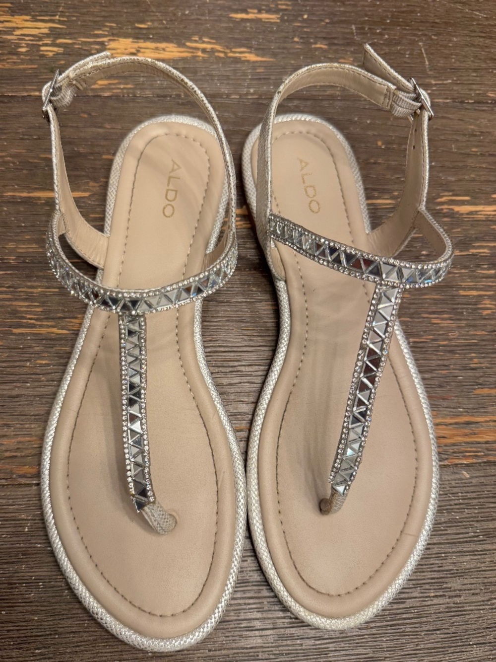Aldo Sparkle Flat Sandal